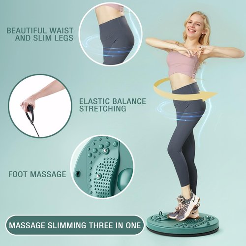 ZYWEICH Waist Sculptor Twister Disc Board Twisting Exercise Machine, Lovely Core Ab Twist Plate Fitness Tool for Women (Purple)