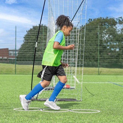 FORZA Agility Rings [Pack of 12] | Soccer Training Equipment | Multi-Sport Agility Ring Set | Speed Ladder Agility Hurdles | Football Training Equipment (Sky Blue)