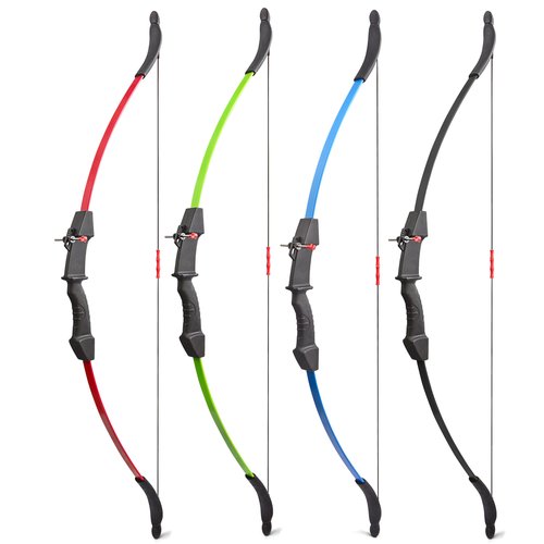 FQH Archery Recurve Bow Set for Adults & Beginners Target Arrow Practice Outdoor Shooting Training Game Recreational Bow Set Accessories（for 14+ Ages） (Black)