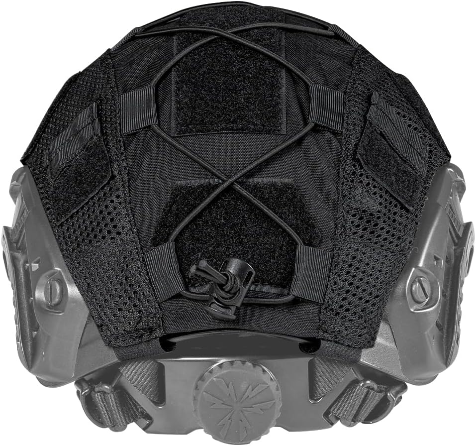IDOGEAR SPORTS Tactical Helmet Cover for Fast Helmets - Camo M/L Size - Durable 500D Nylon Tactical Gear for Airsoft, Paintball, Hunting