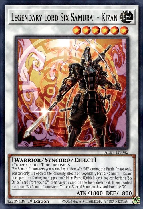Legendary Lord Six Samurai - Kizan - ALIN-EN042 - Common - 1st Edition