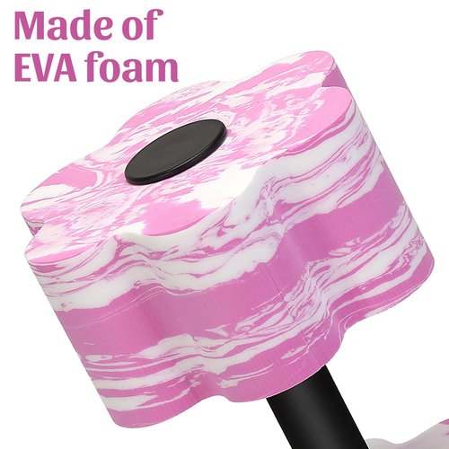 Camouflage Aquatic Dumbbells, Set of 2 Water Aerobic Exercise Foam Dumbbell Pool Resistance, Water Aqua Fitness Barbells Hand Bar Exercises Equipment for Weight Loss (Pink)