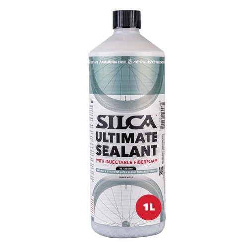 SILCA Ultimate Tubeless Tire Sealant, 1L – Tubeless Bike Sealant Proactively Seals Punctures Up to 7.5 mm, Injectable Through Valve & Stays Liquid 6+ Months in All Weather Conditions