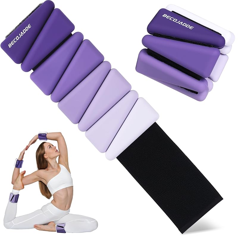Gradient Ankle Weights for Women – Adjustable 2lb Pair (4lb Total), Includes Wrist Weights