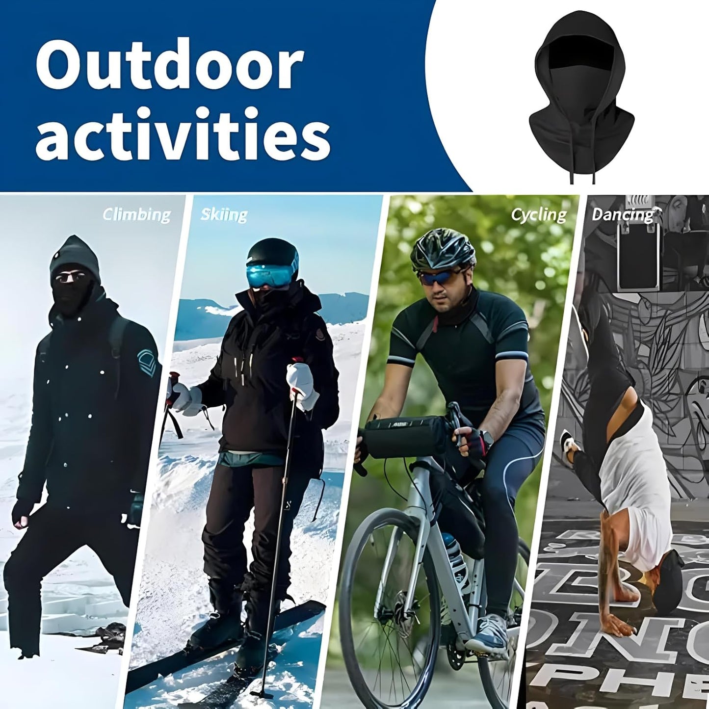 3 Pack Summer Balaclava Sun UV Protection Hood Breathable Full Head Mask Face Cover for Men Women Motorcycle Cycling Fishing
