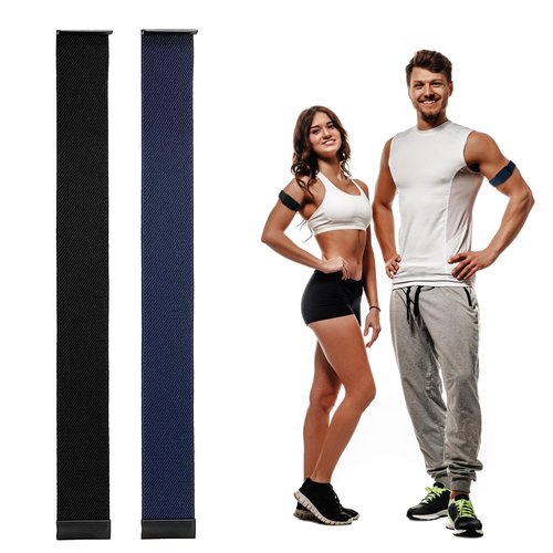 Anpzband 2Packs Compatible with Whoop 4.0 Bicep/Ankle Band, 40cm Adjustable Nylon Strap, Breathable Design for Fitness Training, Washable & Durable (No U-shape Frame)