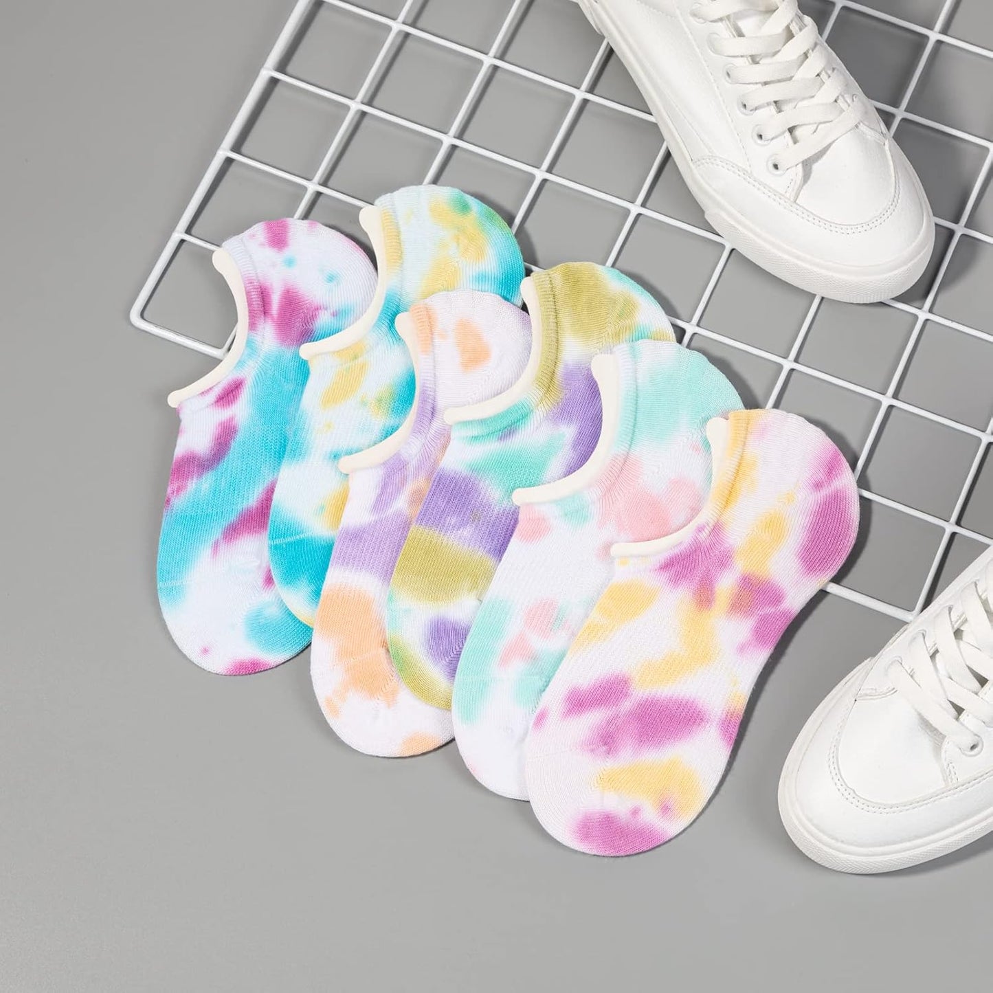 IDEGG No Show Socks Womens and Men Low Cut Ankle Short Anti-slid Athletic Running Novelty Casual Invisible Liner Socks