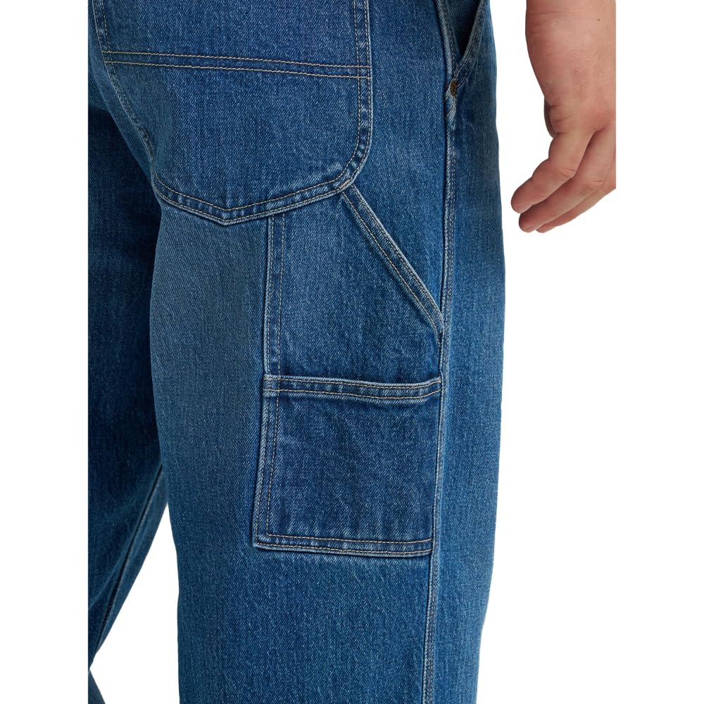 Lee Men's Legendary Workwear Carpenter Jean, Painters Blue, 36W x 32L