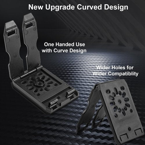 REXTECH Molle Attachments for Vests, Taser, Holsters, Mag Pouches, Backpacks, 3-inch Molle Adapter Clip for Holster (Pair with Mounting Hardware) 3'' Clip Adapter, 6 Screws and 2 Screw Nuts Included
