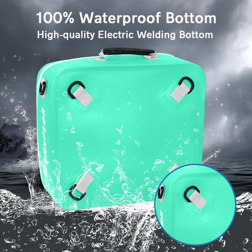 MORXPLOR Waterproof PVC Material Paddleboard Cooler Deck Bag - 12 Can Soft Insulated Cooler for Paddleboarding, Camping & Kayaking
