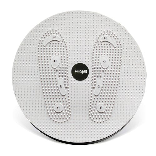 Yes4All 15-Inch XXL Twister Board, Abdominal Exercise Machine with 8 Magnets & Beads, Waist Twisting Disc for Any Foot Size, Ab Workout, Body Shaping and Slimming