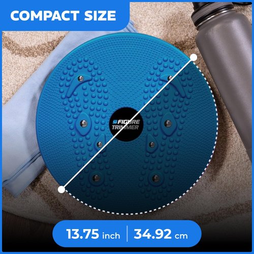 Figure Trimmer Core Abs Twister Board - Waist Sculptor Twister Board for Core & Ab Exercise - Waist Twisting Disc, Dizzy Disc Twist Board for Slimming Workout with 8 Magnets Reflexology