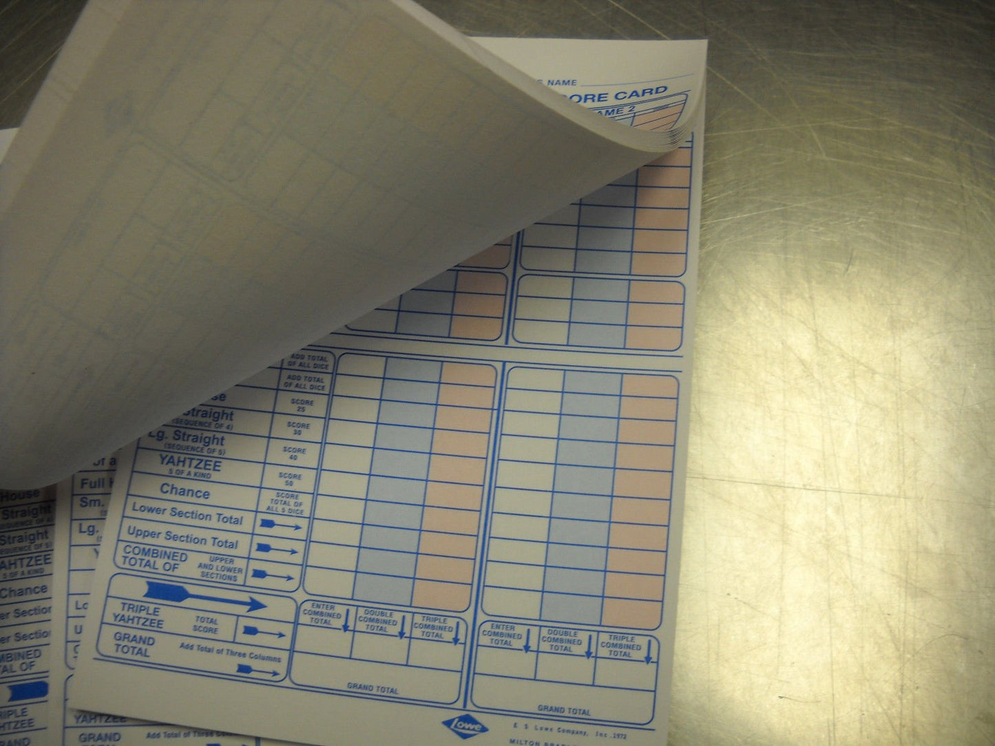 150 Triple Score Sheets Pads Cards