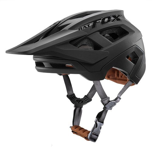 KINGBIKE Mountain Bike Helmet MTB Cycling Helmets Bicycle Helmet with Adujustable Visor for Youth Adults Men Women 2 Sizes (Matte Black, L)