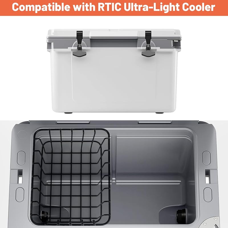 32 Qt Cooler Basket for RTIC 32 Qt - Dry Storage Organizer, Black