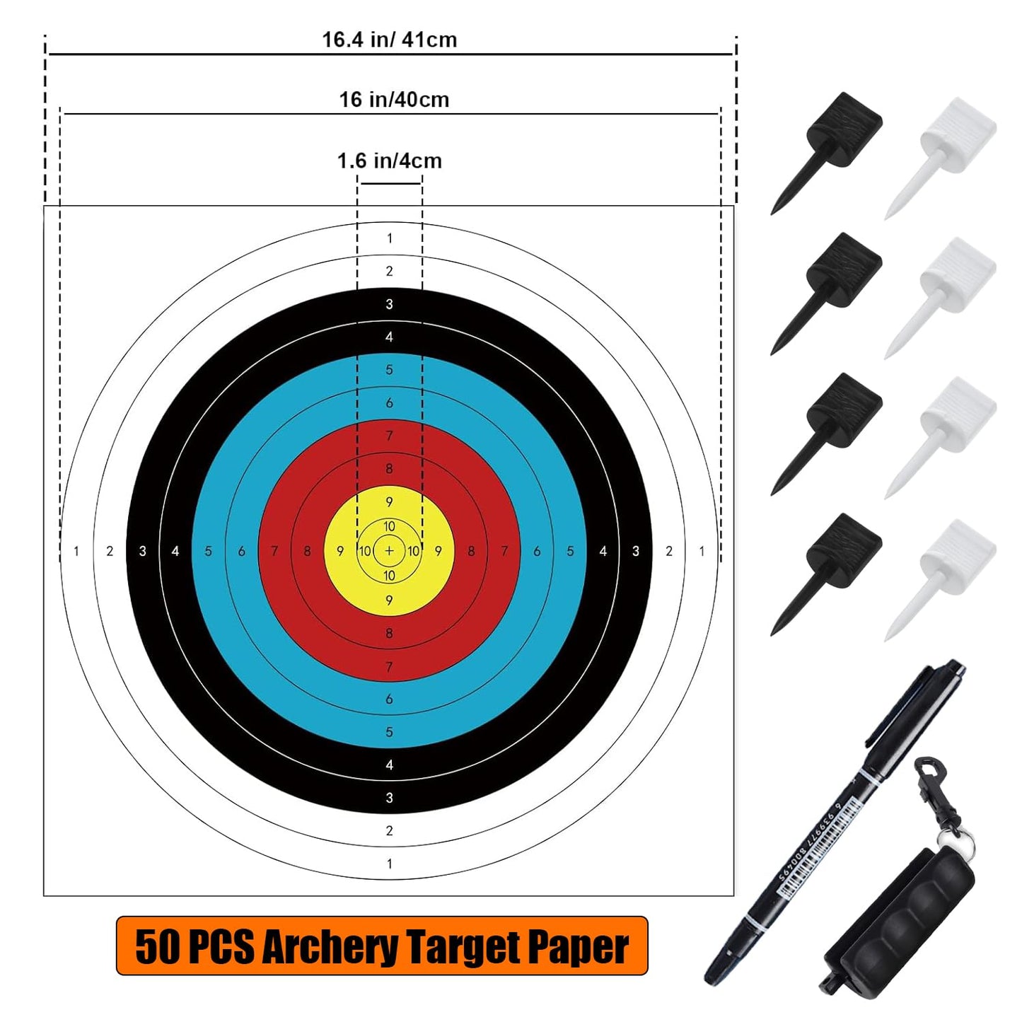 50 pcs Archery Targets, Archery Target, Bow and Arrow Target, Archery Targets for Backyard, Crossbow Target, Bow