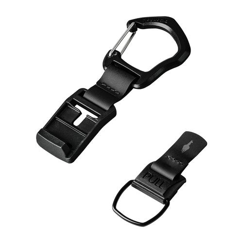 ALPAKA HUB Carabiner(L): Quick Release Keychain with Magnetic Belt Clip - EDC Carabiner for Keys - Tactical Gear & Backpack Accessories - Attach to ALPAKA Sling Bag, Belt Loops, and More