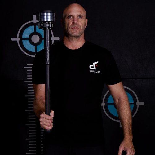 Dangerously Fit Maverick Torque Pro - Adjustable Long Steel Club - Short Mace - Rubber Coated Club Bell - Strength Training Exercise Equipment for Full Body Workout, Home & Gym Fitness