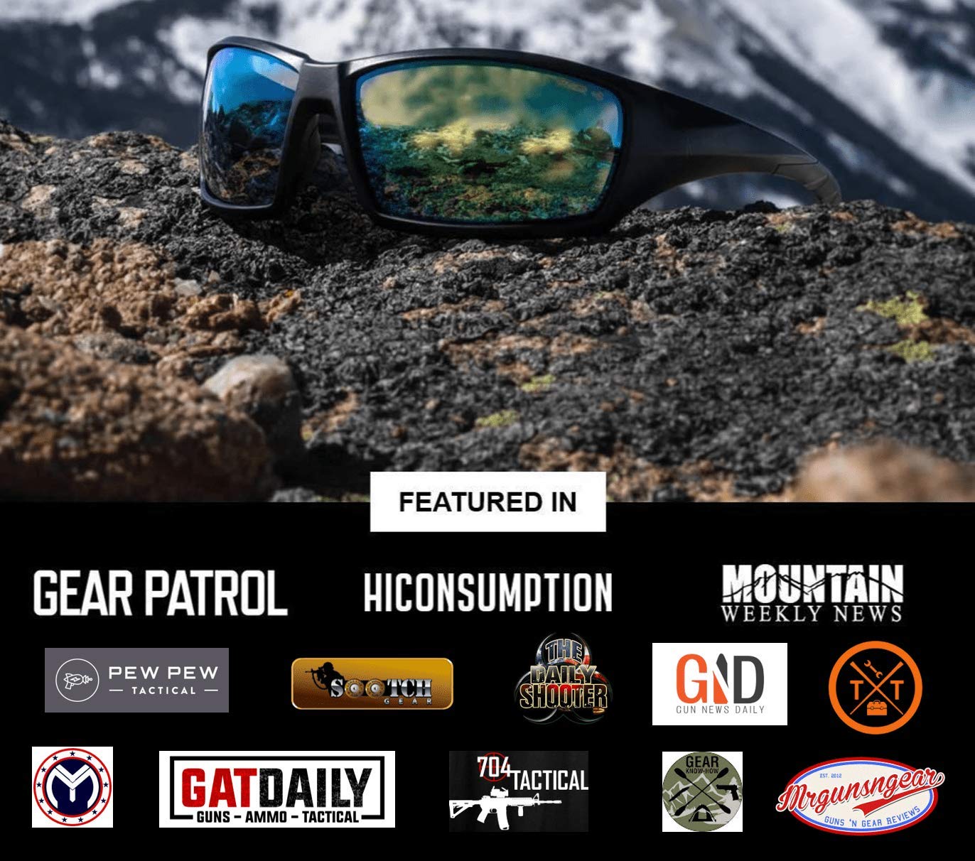 STNGR Ridge Unbreakable Tactical Ballistic Outdoor & Shooting Sunglasses Polarized For Men