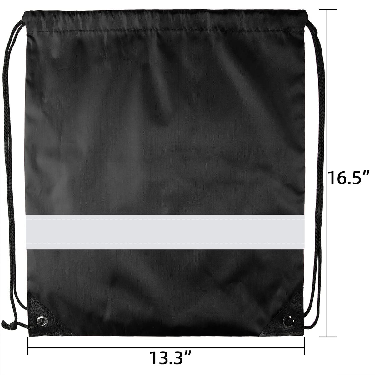 GoodtoU Drawstring Backpack Bags 12 Pcs Reflective Drawstring Backpack Cinch Bag Gym Drawstring Bags Bulk