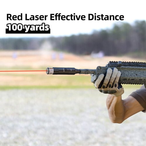 EZshoot Bore Sight Laser Kit Bright Red Laser BoreSighter with Big Button Switch for .17 to 12GA Caliber
