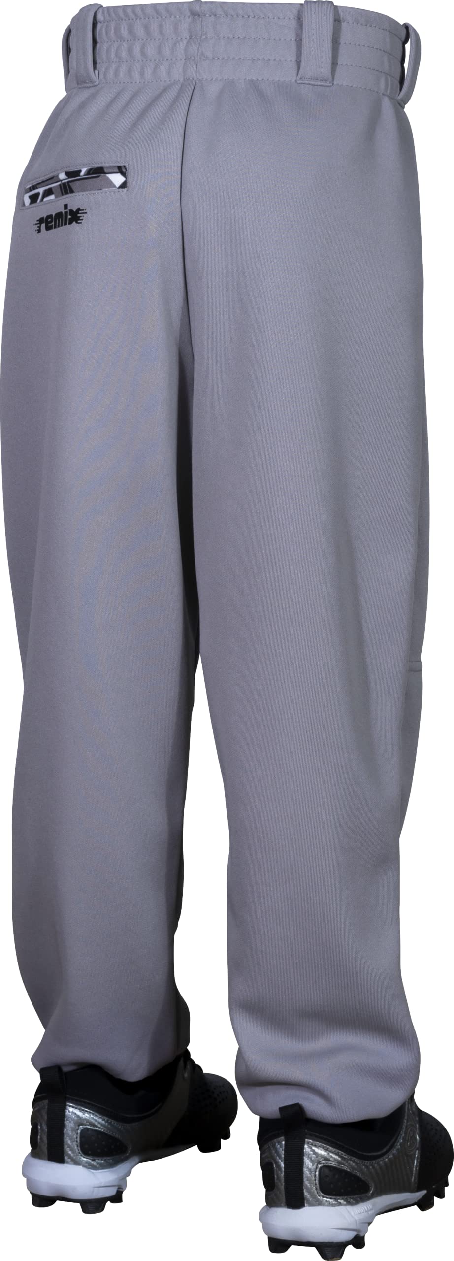 Rawlings REMIX | T-Ball & Youth Baseball & Softball | Game/Practice Pants | Grey/Black | Small