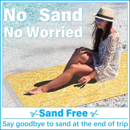 Vikumond Thin Turkish Beach Towel Lightweight Soft Cotton Extra Large XL Oversized Sand Free Sandproof Absorbent Quick Dry Towels Cloud Bath Pool Travel Compact Essentials Accessories for Adult Gifts