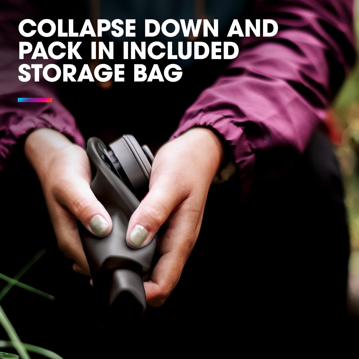 HydraPak Seeker - Collapsible Camping Water Storage (2L) - BPA & PVC Free, Hydration Reservoir Bag, Leak Proof - Sutro Green