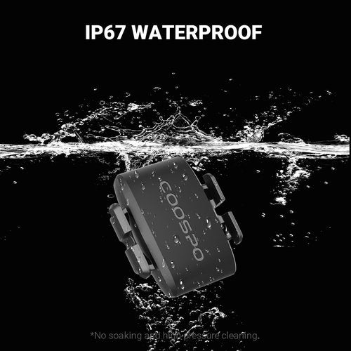 COOSPO Bike Cadence Sensor BK9C, Bluetooth 5.0 ANT+ Cycling Cadence Bicycle RPM Sensor,IP67 Waterproof & 300H Battery, Compatible with Rouvy/Peloton/Wahoo APP/GPS Bike Computers