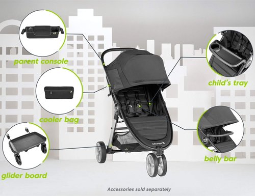 Baby Jogger Belly Bar for City Mini 2 and City Mini GT2 Strollers Black
