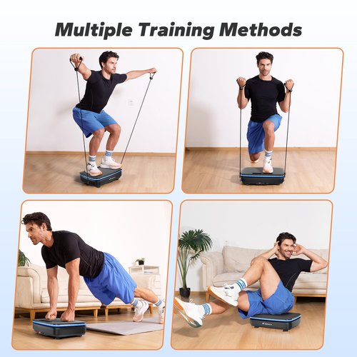 MERACH Vibration Plate Exercise Machine, Vibration Plate for Lymphatic Drainage, Vibrating Plate Exercise Machine for Women Men, Workout Equipment for Home