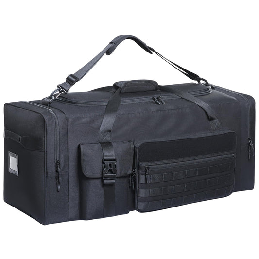100L Heavy Duty Equipment Bag – 32" (82cm) Large Duffle for Hockey Gear, Football Pads & Helmet, XL Sports Gym Travel Bag for Men, Soccer & Team Use with Shoulder Strap (Black)