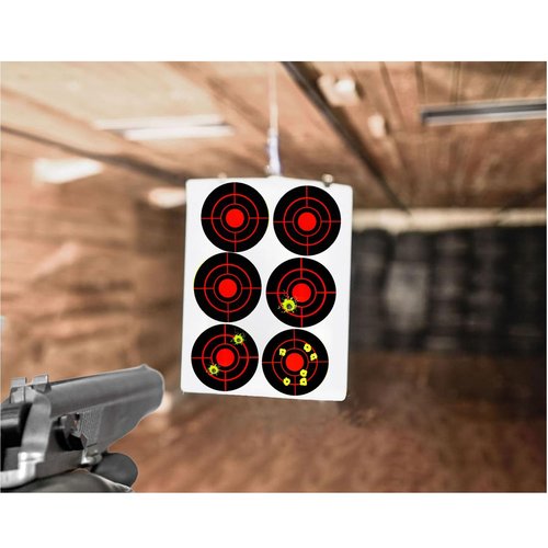 Splatter Targets 3 Inch 250PCS Reactive Papers Target Stickers 3in Self Adhesive Target Roll for BB Gun, Pellet Gun, Airsoft, Rifle Indoor and Outdoor Shooting Range