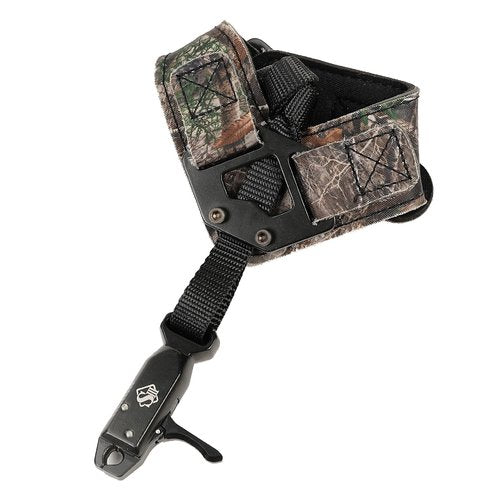 LWANO Archery Compound Bow Release Aids Trigger 360° Adjustable Wristband Release Aids for Adults Youth Kids Hunting Shooting Accessories (Camouflage)