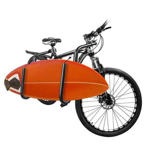 DTNESS Bicycle Surfboard Racks, Bike Surf Board Holder for Shortboards, Longboards, SUP Paddleboards, Skis, Windsurfing Boards, Outdoor Sports Surfing Wakeboard Carrier Mount for Bike