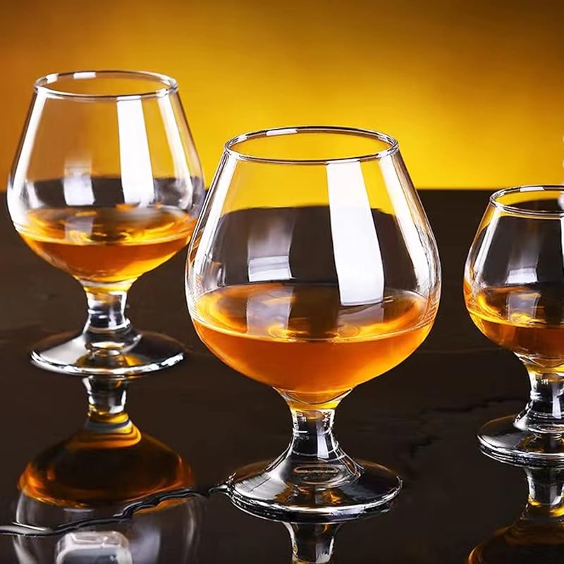 Brandy Snifter Glasses Set of 12 - 11 oz Clear Crystal Stemware