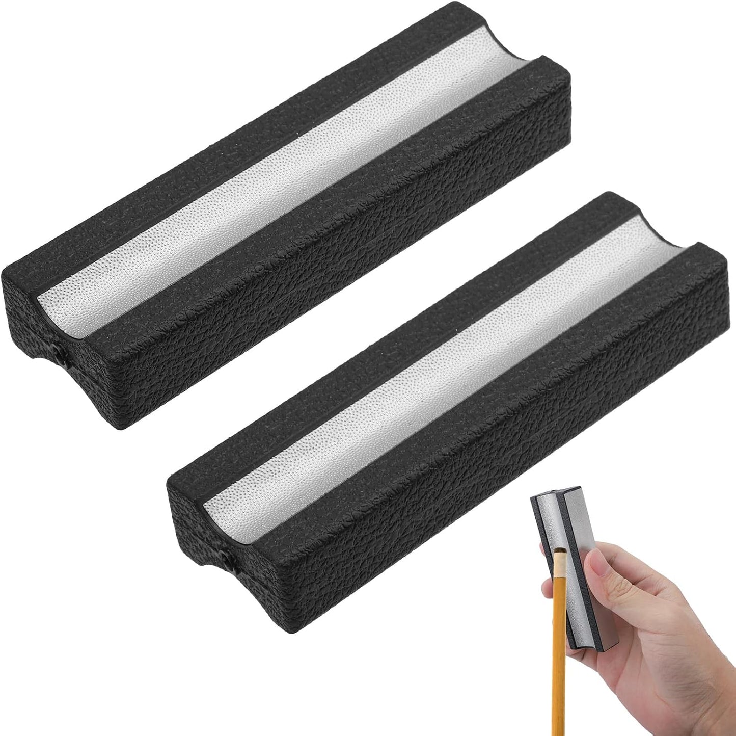 2pcs Pool Cue Tip Shaper, Pool Stick Tip Repair Tool Multifunctional Cue Tips Replacement Kit Ideal Billiards Accessories for Every Billiards Enthusiasts