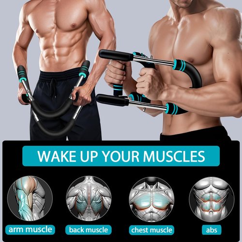 Chest Clip Muscle, 40-100Lb Adjustable Chest Workout Equipment, Portable Detachable Chest Workout Device Equipment, Arm Trainer for Chest Clip Muscle & Arm Strength (Blue)