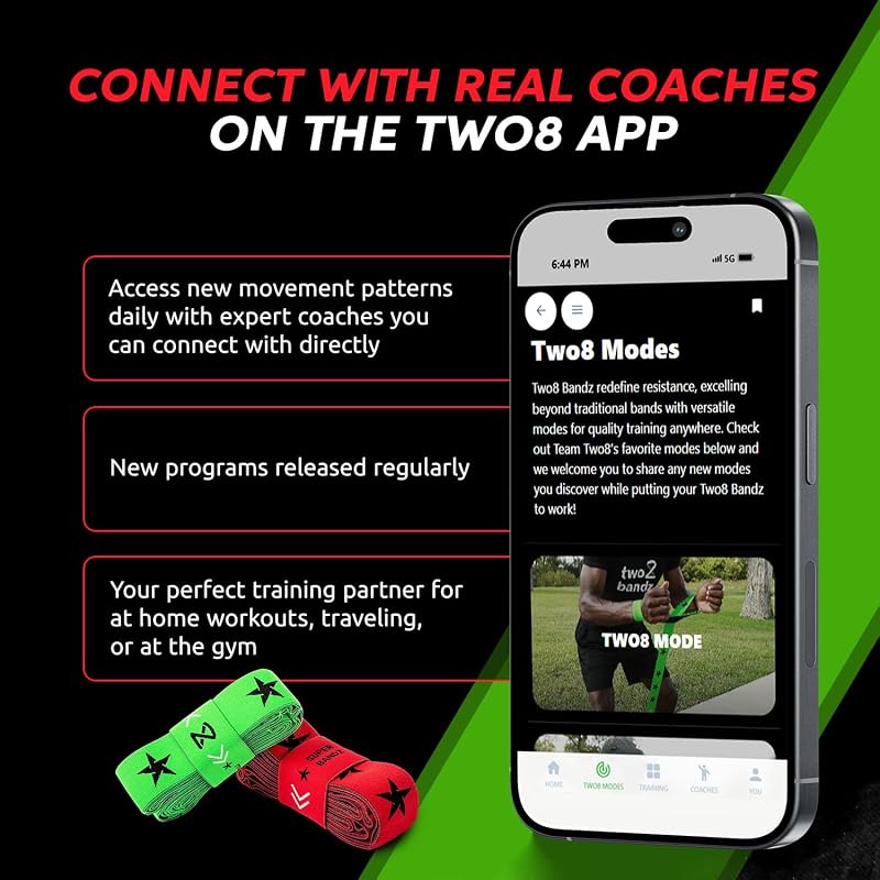 Adjustable Fabric Resistance Band Set with Guided Training App