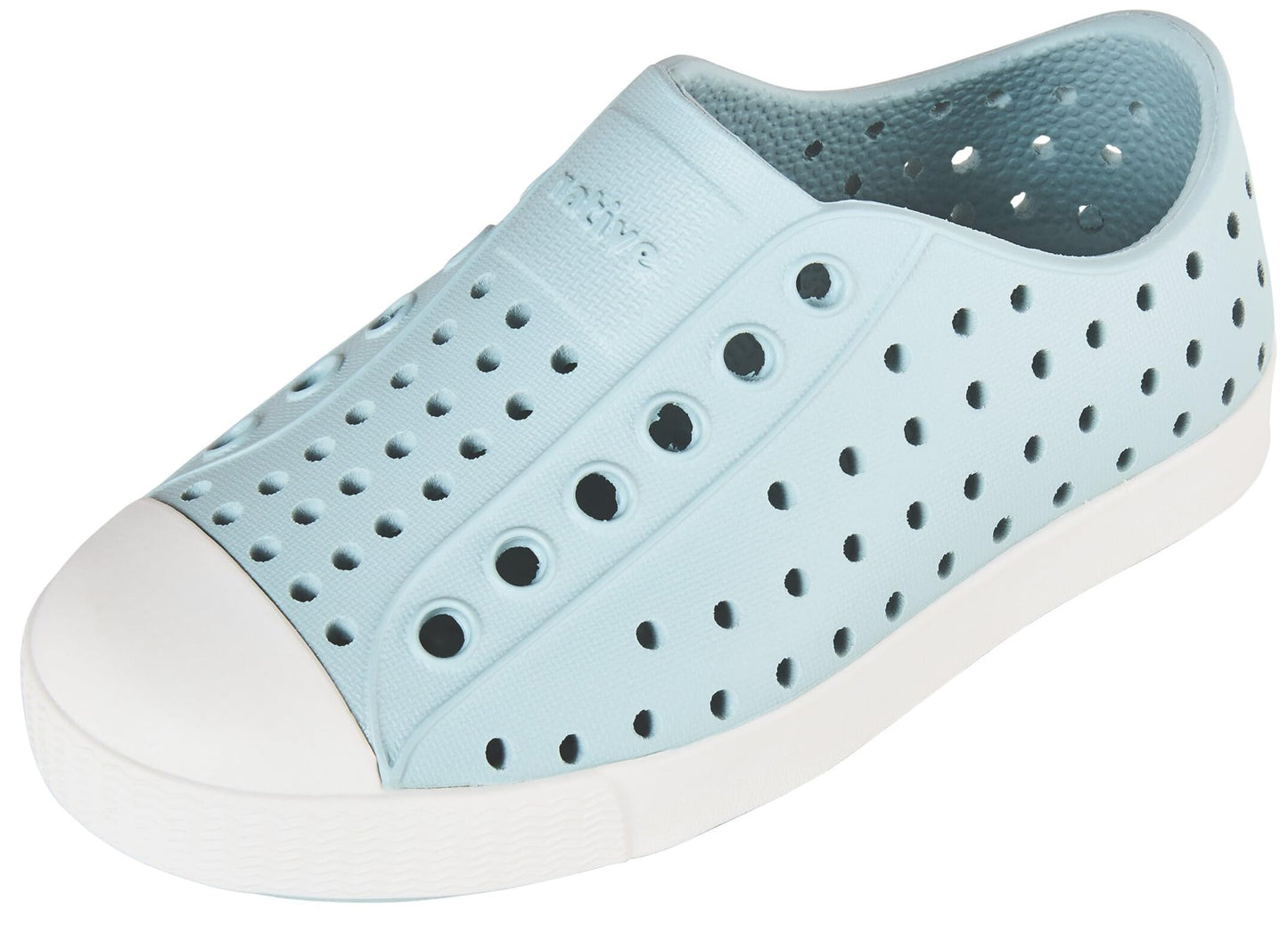 Native Shoes Unisex-Kids Jefferson Sneakers, Skip Blue/Shell White, 4 Toddler