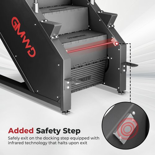 GMWD Stair Stepper Machine, Commercial Grade Stair Climber, 15 Resistance Levels, 441 LBS, 24-164 Steps/Min, LED Display