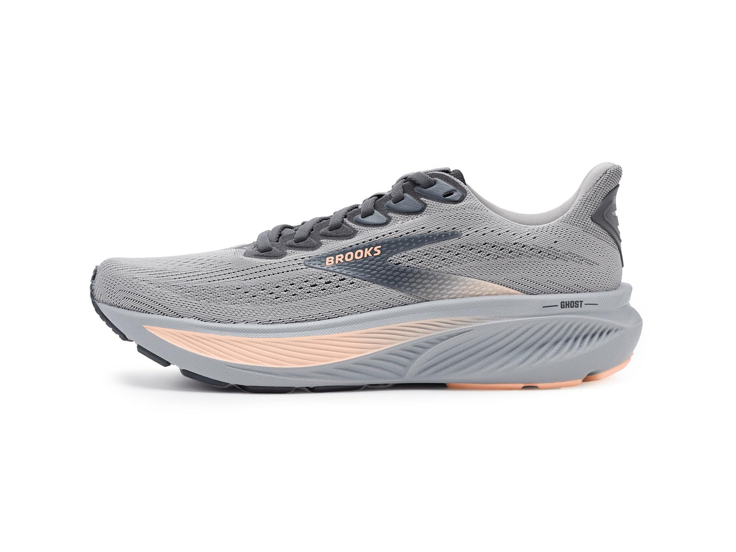 Brooks Women's Ghost 17 Alloy/Blackened Pearl/Peach 9 Medium