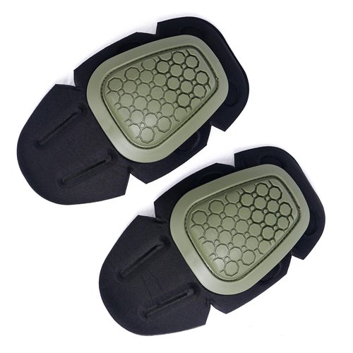 MERJAZ Tactical Knee Pads Inserts for G3 Tactical Combat Military Paintball Hunting Airsoft Pants 1 Pair Protective Gear Army Green