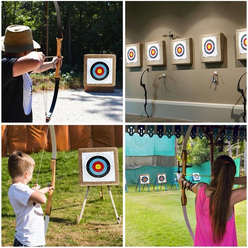 Cifupy 20'' Straw Target - Traditional Handmade Archery Target, Suitable for Outdoor Hunting Shooting Practice with Curved Bow and Long Bow (20 Inch Targets for Backyard)