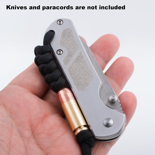 FLAMEDUKE Knife Lanyard Beads - Hand-Cast Pure Copper Paracord Bead with 0.24" Hole for 550 Cord, Tactical Gear & EDC Accessories Men's Survival Gifts