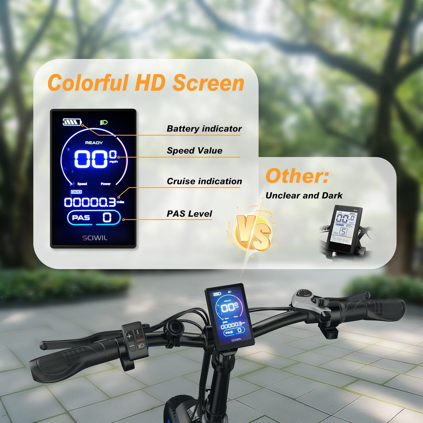 1000W Folding Electric Bike, 48V 20AH Large Removable Battery E Bike, 30+MPH, 80 Miles Max Range, 20" Fat Tire Electric Bicycle for Adults, Adult Electric Bicycles for Commute Beach Snow,Sandstorm