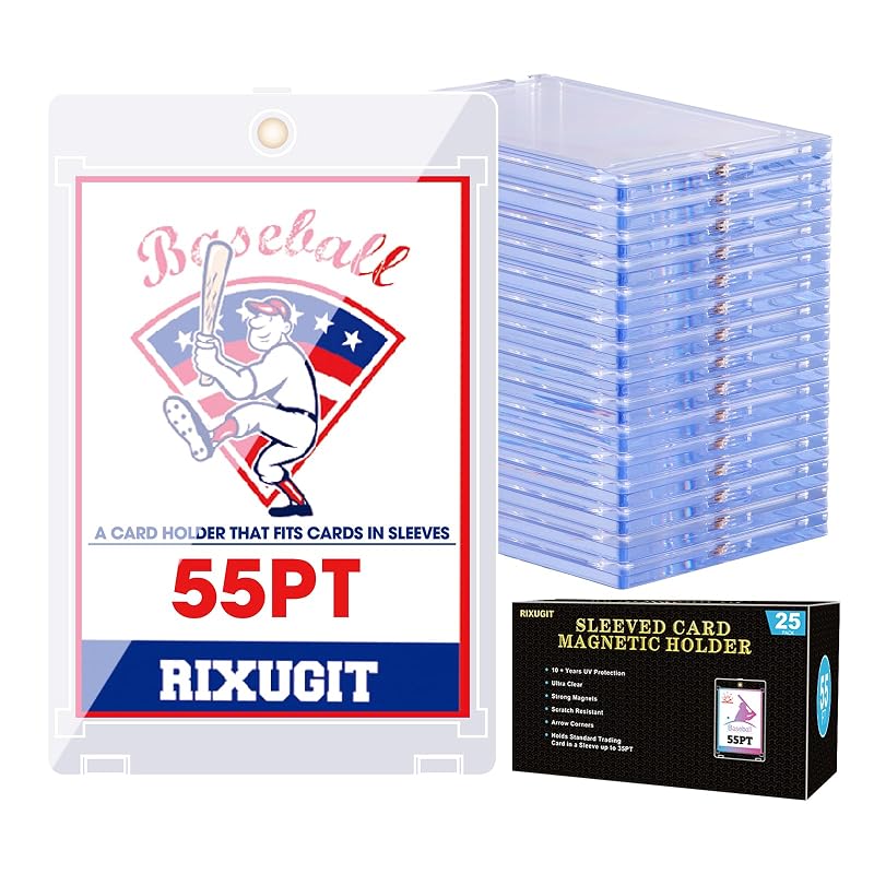 25-Pack 55pt Magnetic Card Holders for Sleeved Cards – Variation of THIS listing: 25ct 55PT Sleeved Card Holder