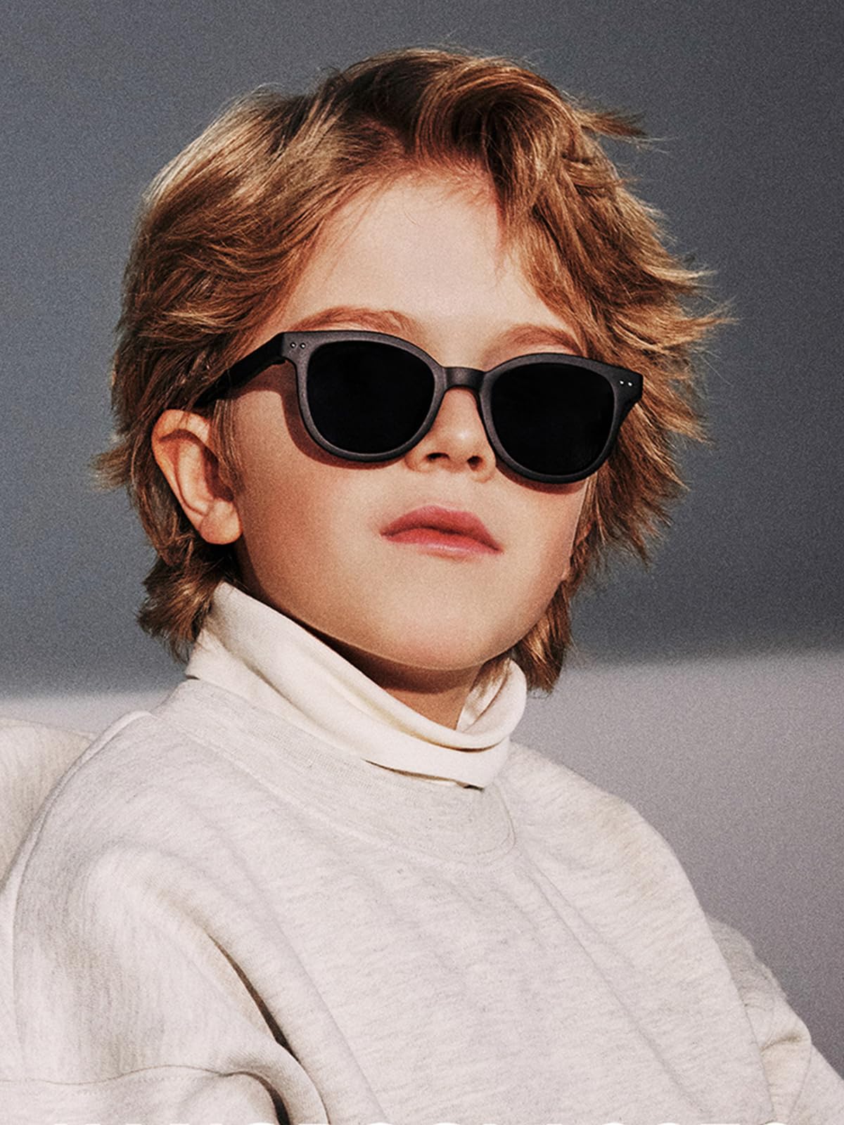 Mirkcittle Polarized Kids Sunglasses for Girls Boys, TPEE Rubber Flexible Frame for Children Age 2-8，100% UV Protection