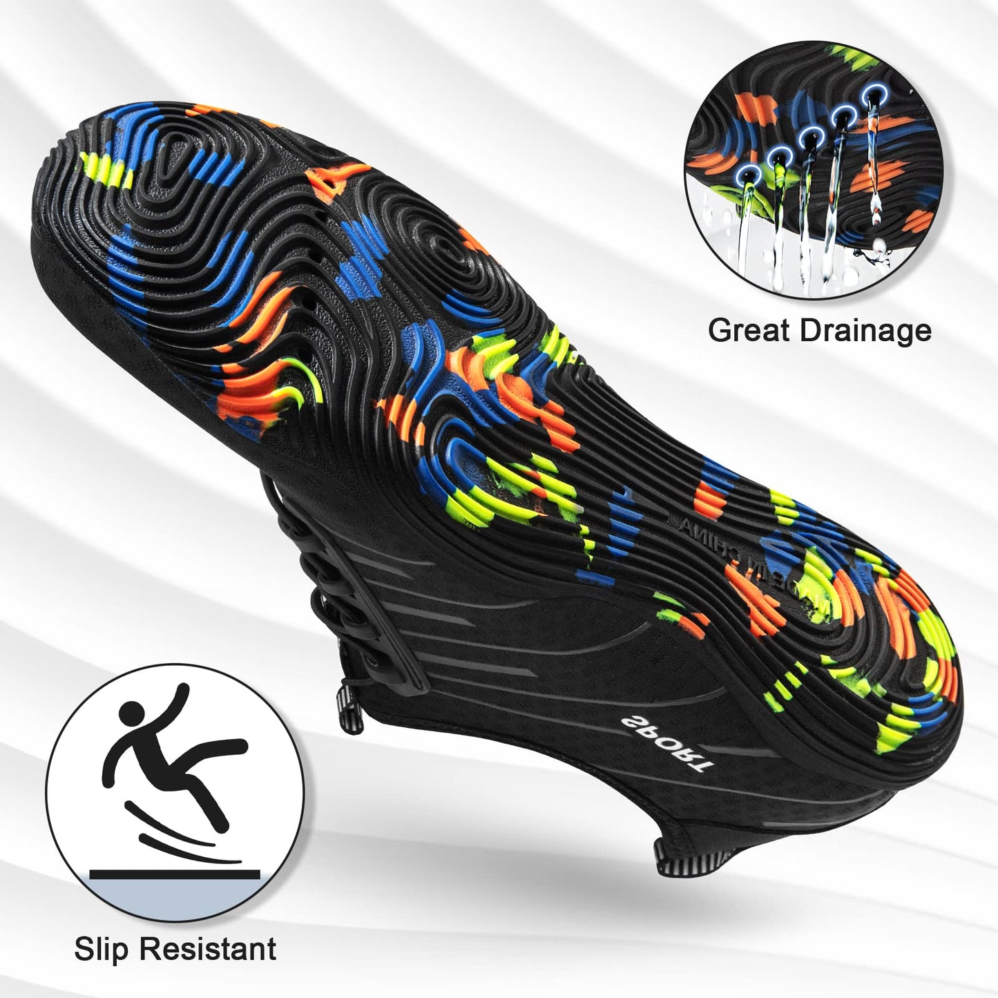 Water Shoes for Men Women River Shoes Adult Swim Beach Lake Pool Aqua Socks Barefoot Quick Dry for Hiking Surfing Kayaking Size Women 12 / Men 10.5 (2-Black)