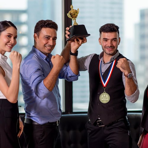 Loetere 24 Pcs Most Improved Medals Bulk 2'' Most Improved Player MIP Award Medals with Neck Ribbons Trophy Award Prize Gift for Volleyball Soccer Football Sports Events Games Competition Talent Show